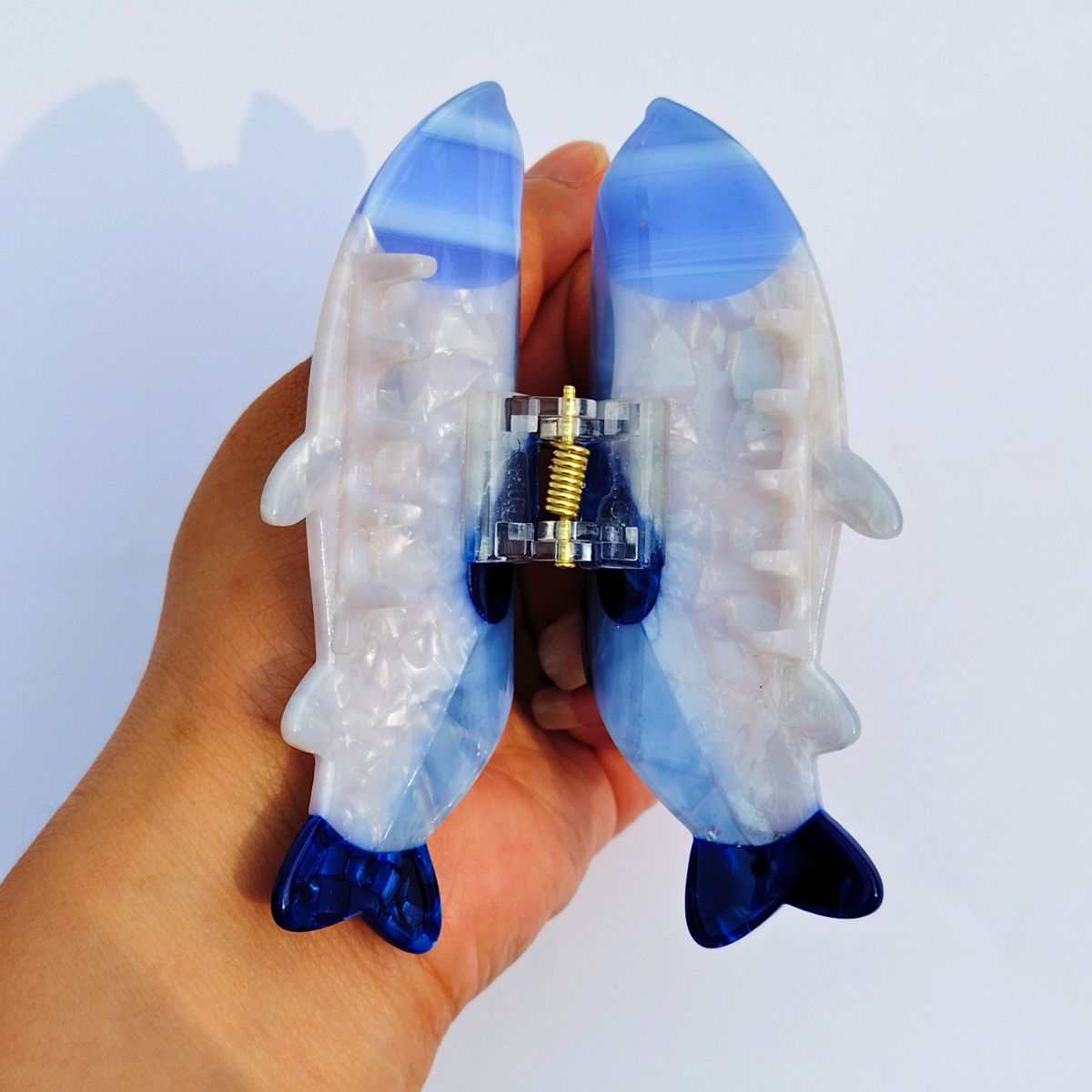Medium Rhinestone Fish Hair Claw
