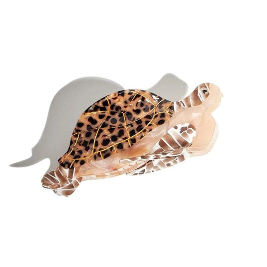 Brown Sea Turtle Hair Claw