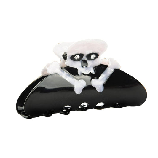 Medium Black Skull Hair Claw丨Lemonschunks