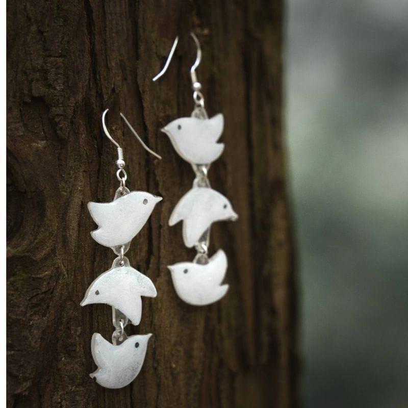 Meadowlark Resin Earrings