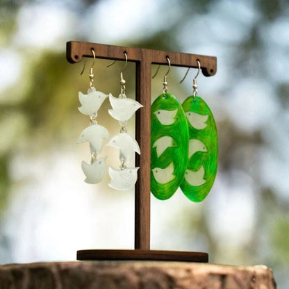 Meadowlark Resin Earrings