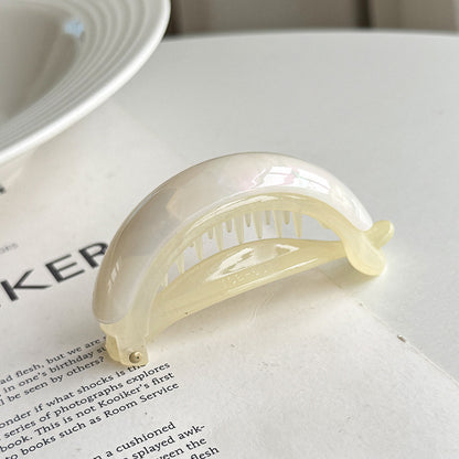 Small Anti-Slip Banana Hair Clip Ponytail Holder