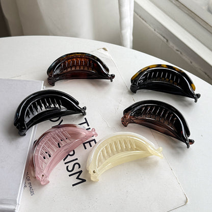 Small Anti-Slip Banana Hair Clip Ponytail Holder