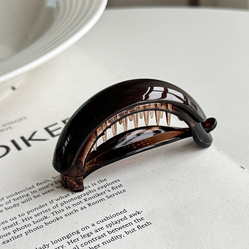 Small Anti-Slip Banana Hair Clip Ponytail Holder