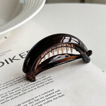 Small Anti-Slip Banana Hair Clip Ponytail Holder