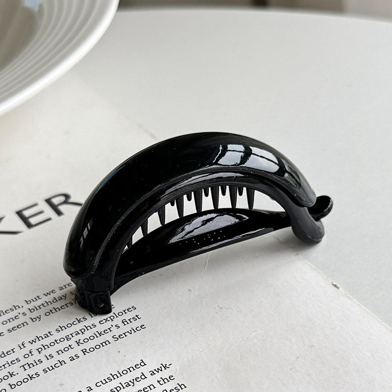 Small Anti-Slip Banana Hair Clip Ponytail Holder