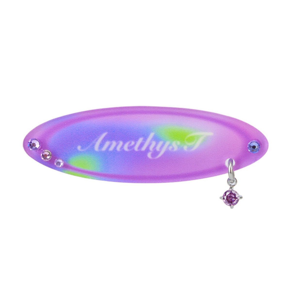 Small Birthday Gemstone Color Hair Clips