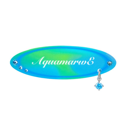 Small Birthday Gemstone Color Hair Clips