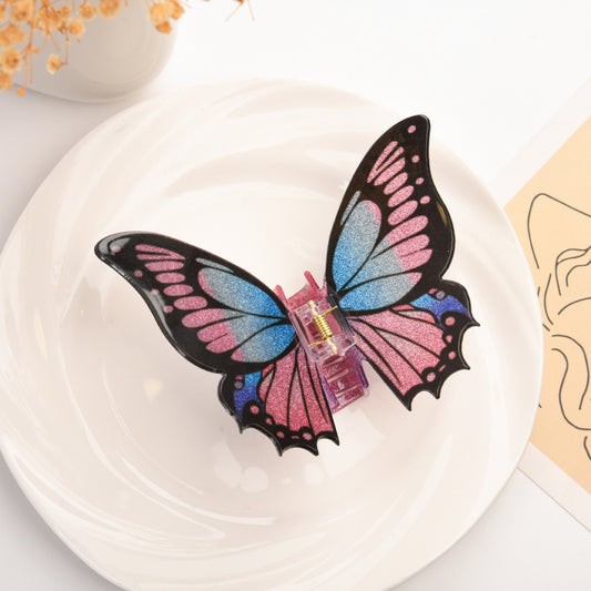 Small Blue Butterfly Hair Claw