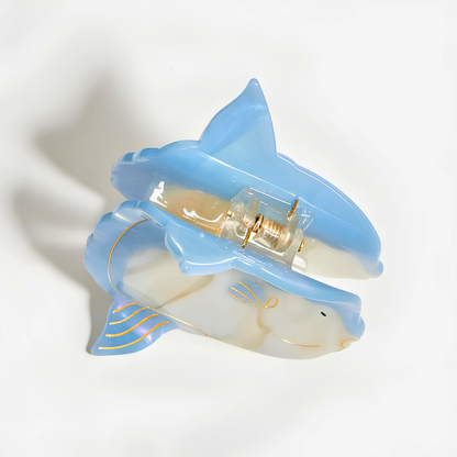 Small Blue Mola Mola Ocean Sunfish Hair Claw