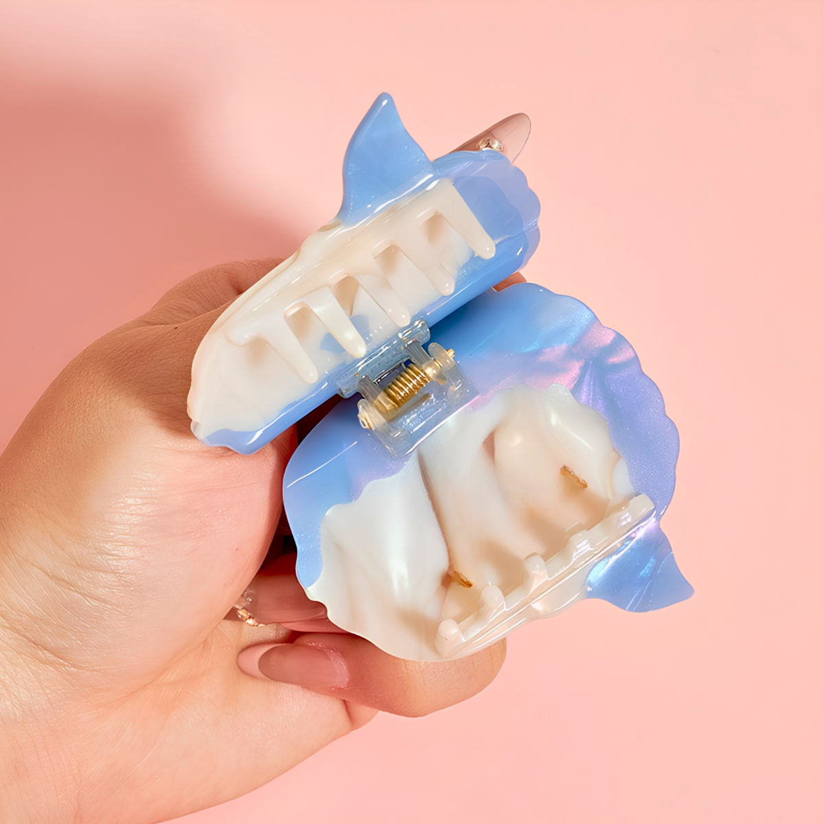 Small Blue Mola Mola Ocean Sunfish Hair Claw