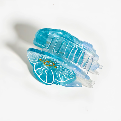 Small Blue Moon Jellyfish Hair Claw