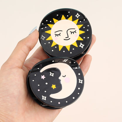 Small Celestial Sun Moon Hair Claw