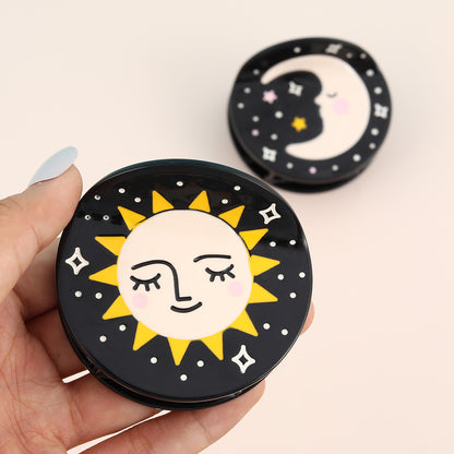 Small Celestial Sun Moon Hair Claw
