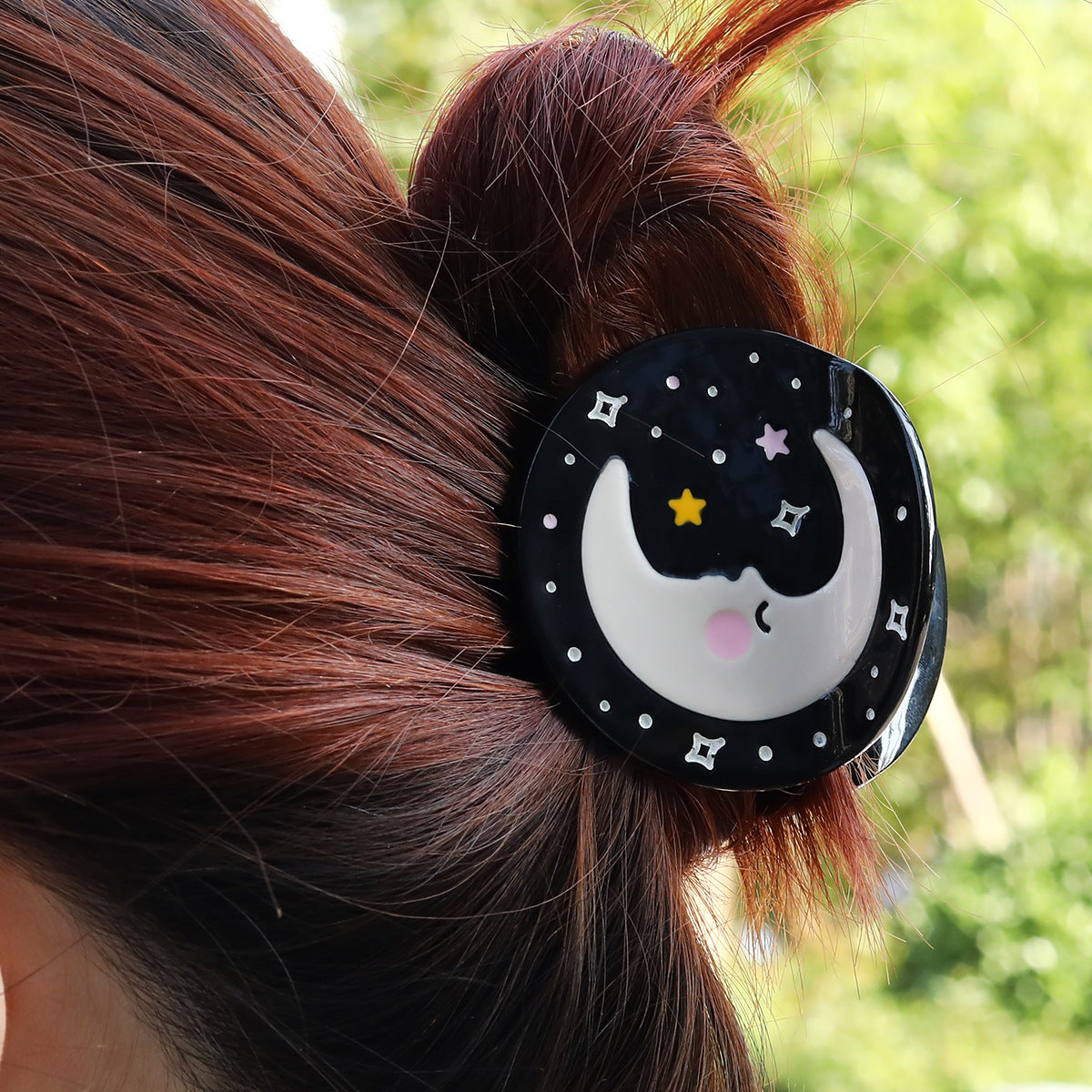 Small Celestial Sun Moon Hair Claw