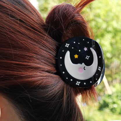 Small Celestial Sun Moon Hair Claw