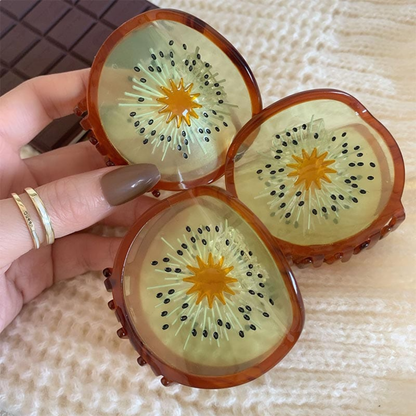 Small Kiwi Fruit Hair Claw
