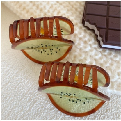 Small Kiwi Fruit Hair Claw