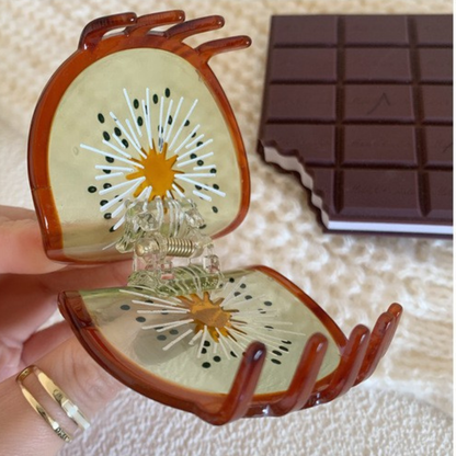 Small Kiwi Fruit Hair Claw
