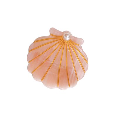Small Light Pink Pearl Shell Hair Claw