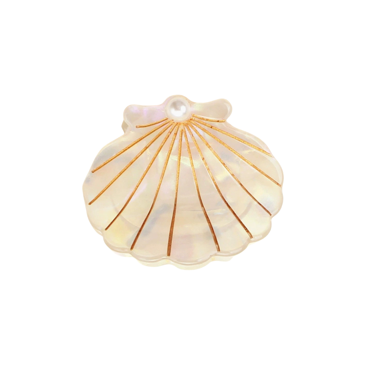 Small Mermaid Iridescent Pearl Shell Hair Claw