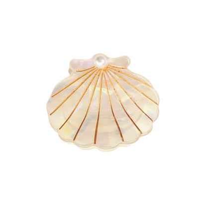 Small Mermaid Iridescent Pearl Shell Hair Claw