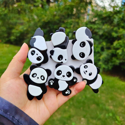 Small Panda Hair Clips