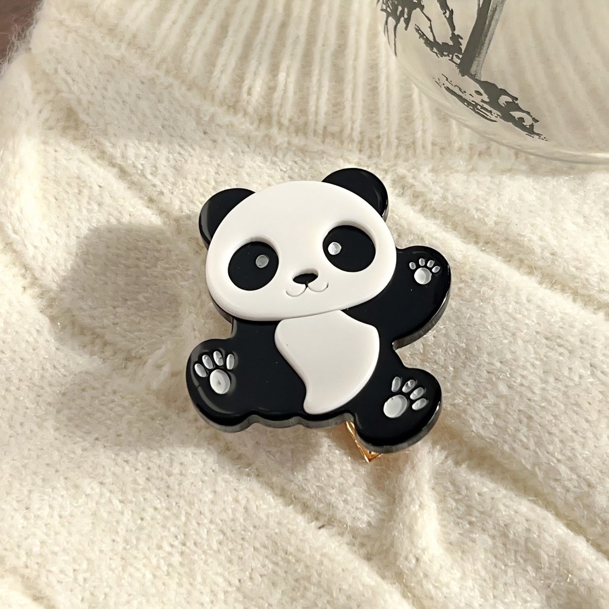 Small Panda Hair Clips