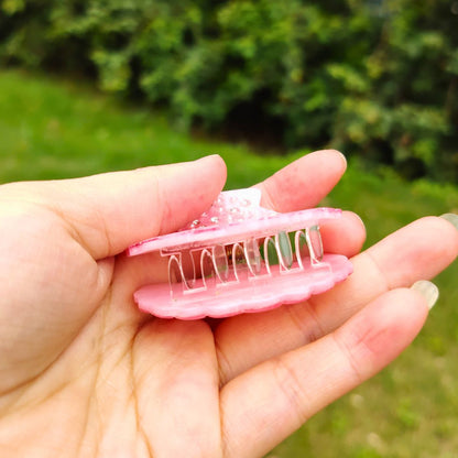 Small Pink Pearl Shell Hair Claw