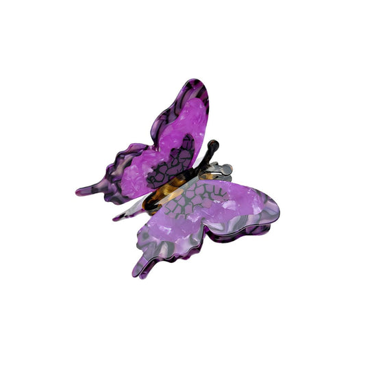 Small Purple Butterfly Hair Claw