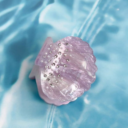 Small Purple Pearl Shell Hair Claw