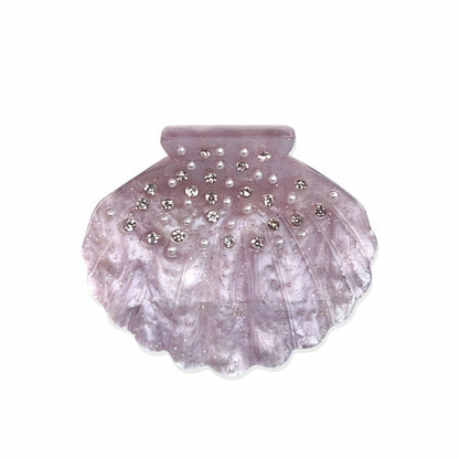 Small Purple Pearl Shell Hair Claw