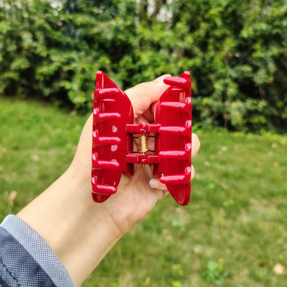 Small Red Heart Hair Claw