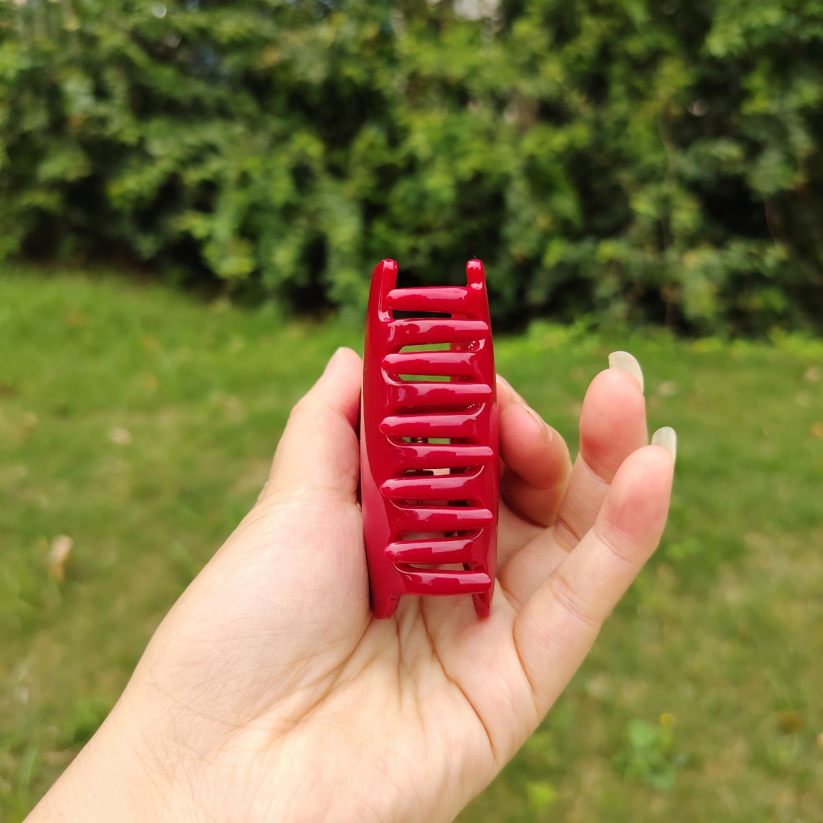 Small Red Heart Hair Claw