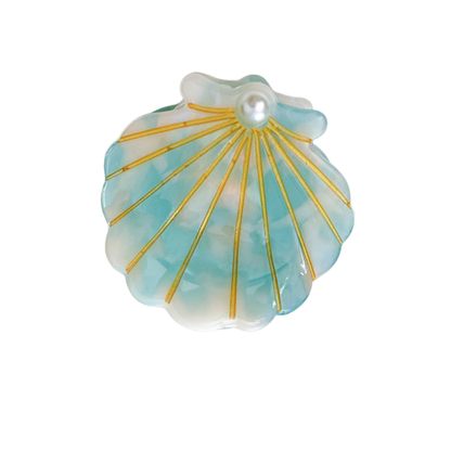 Small Sky Blue Pearl Shell Hair Claw