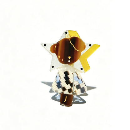 Small Starry Tears Puppy Alligator Hair Clip