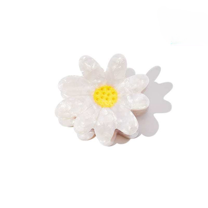 Small White Daisy Flower Hair Claw