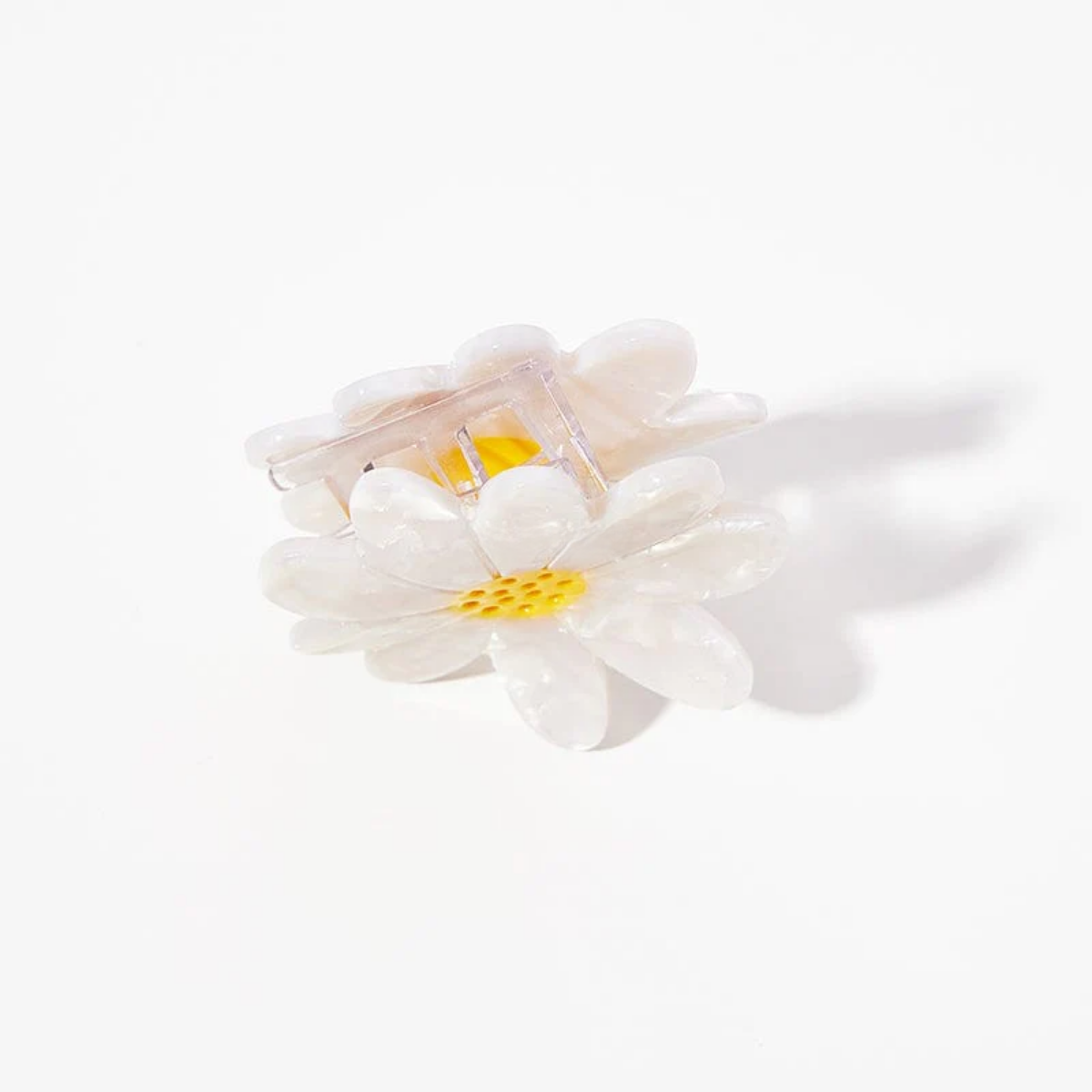 Small White Daisy Flower Hair Claw