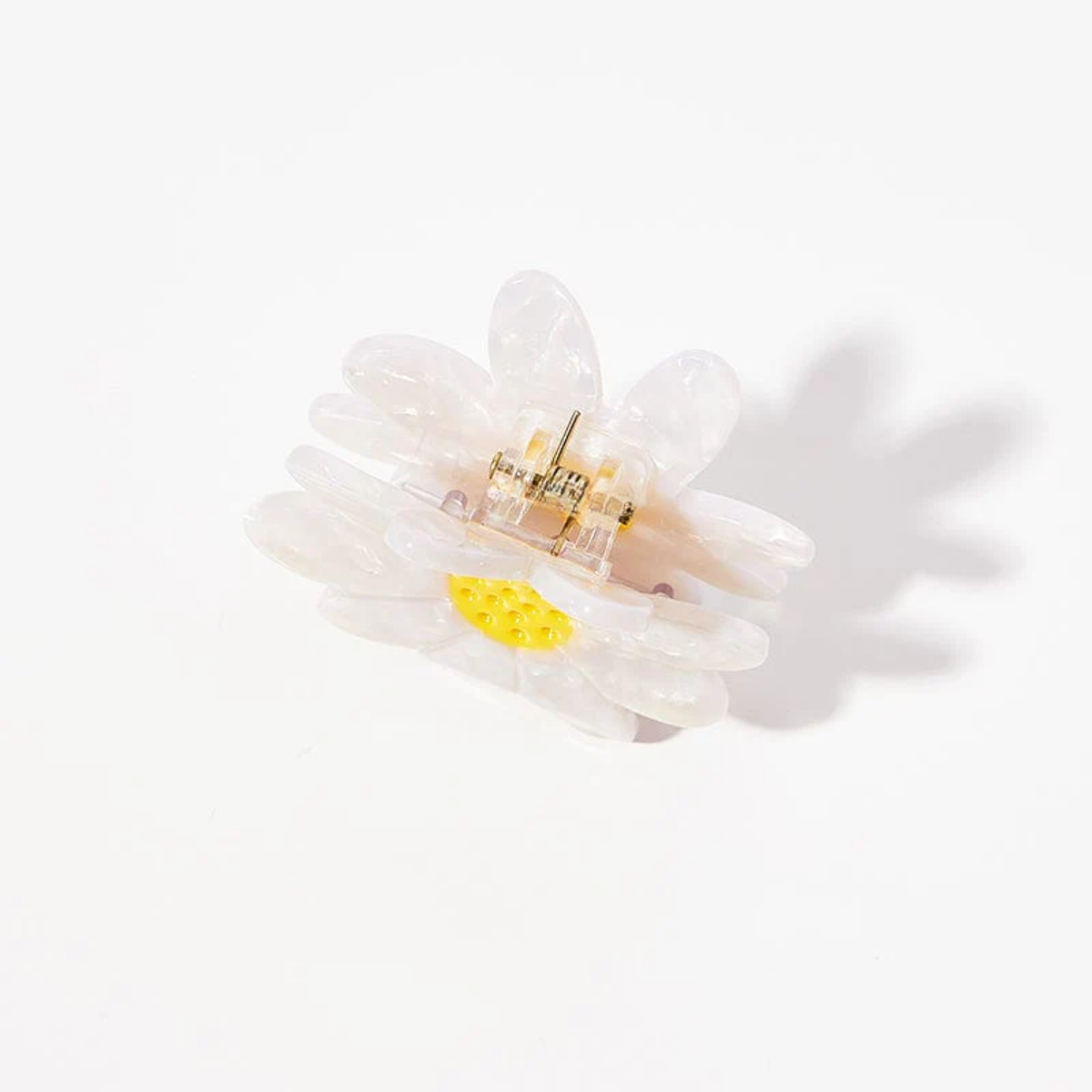 Small White Daisy Flower Hair Claw