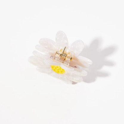 Small White Daisy Flower Hair Claw