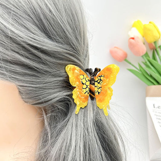 Small Yellow Butterfly Hair Claw