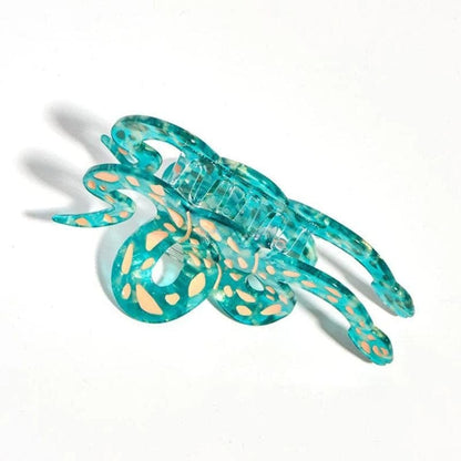 Playful Large Green Snake Hair Claw Clip | Cartoon Cute Reptile Theme Hair Accessory | Lemonschunks