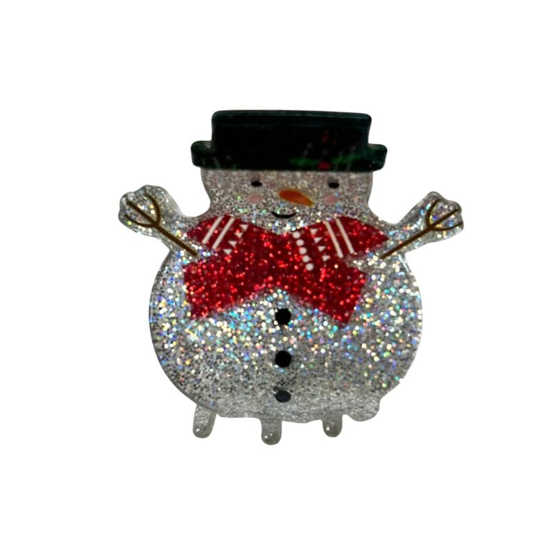 Small Snowman Hair Claw