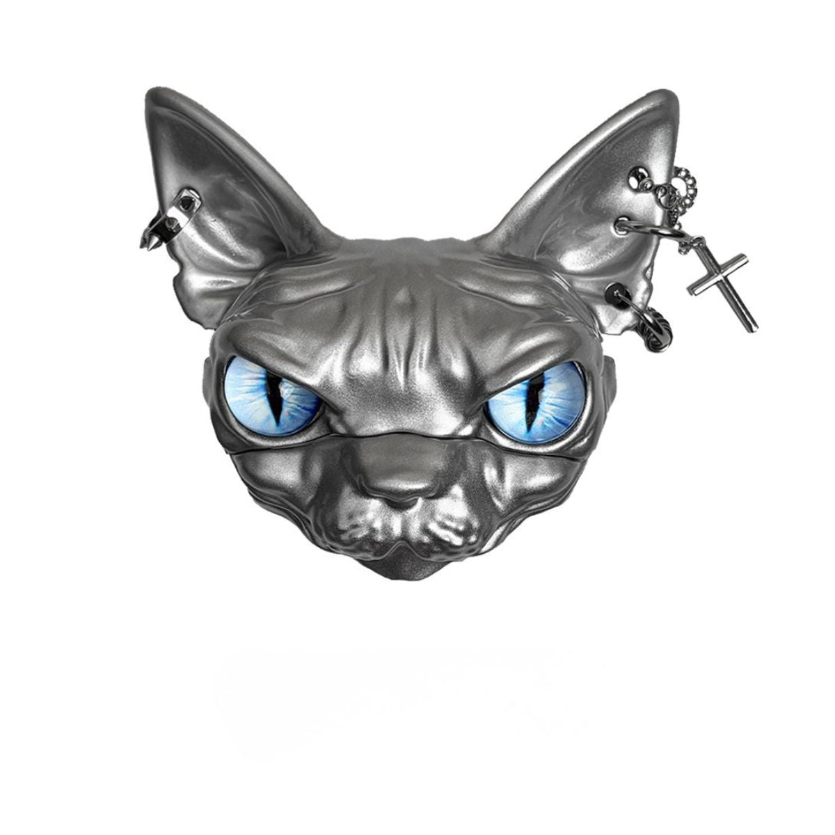 Sphynx Hairless Cat AirPods Case, Handmade Resin Cat AirPods Protective Cover