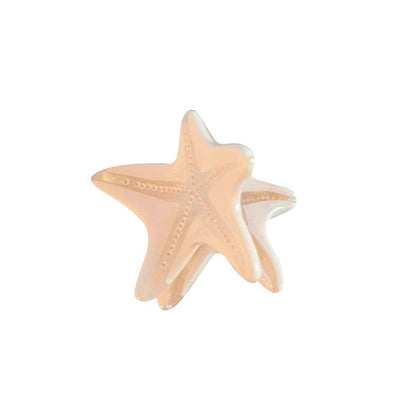 Mini White Starfish Hair Claw Clip