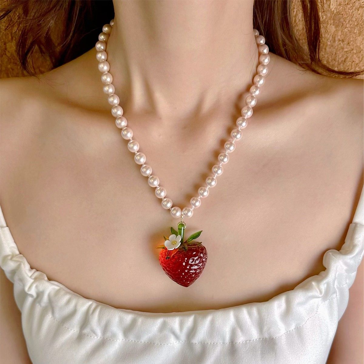 Strawberry Ring & Strawberry Pendant Necklace Collection