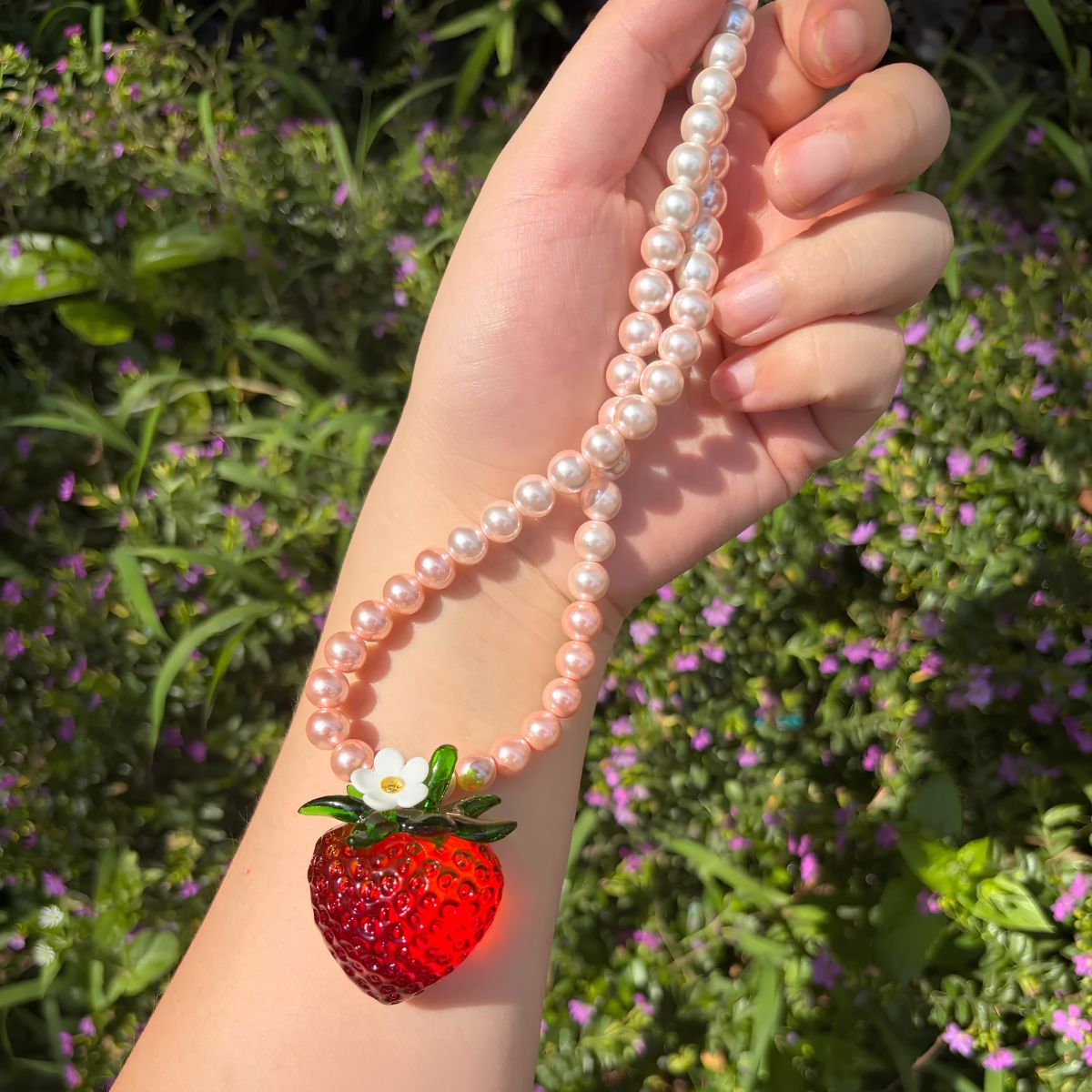 Strawberry Ring & Strawberry Pendant Necklace Collection