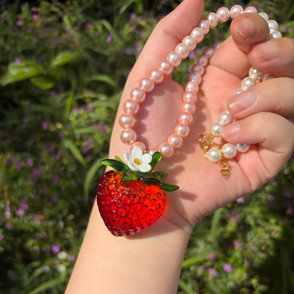 Strawberry Ring & Strawberry Pendant Necklace Collection