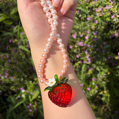 Strawberry Ring & Strawberry Pendant Necklace Collection