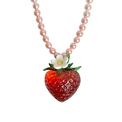 Strawberry Ring & Strawberry Pendant Necklace Collection